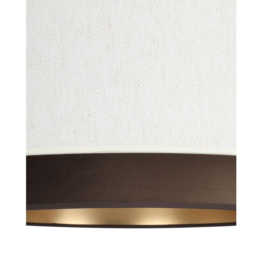 Pendel på ledning NATIA 1xE27/60W/230V hvid/brun