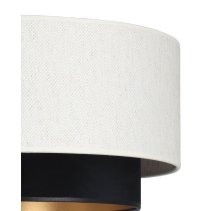 Pendel på ledning NATIA 1xE27/60W/230V hvid/sort