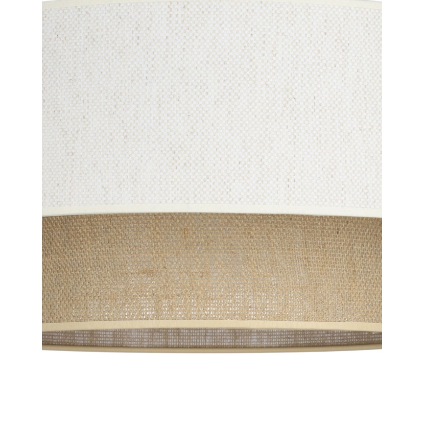 Pendel på ledning NATIA 1xE27/60W/230V Ø 45 cm hvid/brun