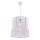 Pendel på ledning NESS MACRAME 1xE27/40W/230V hvid