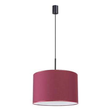 Pendel på ledning NEVIA 1xE27/15W/230V Ø 40 cm, rød