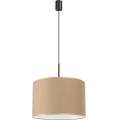 Pendel på ledning NEVIA 1xE27/15W/230V Ø 40 cm taupe