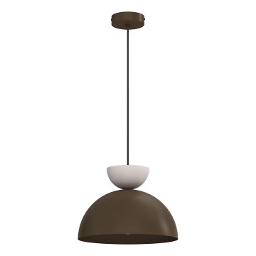 Pendel på ledning NEVIS 1xE27/15W/230V Ø 29 cm brun
