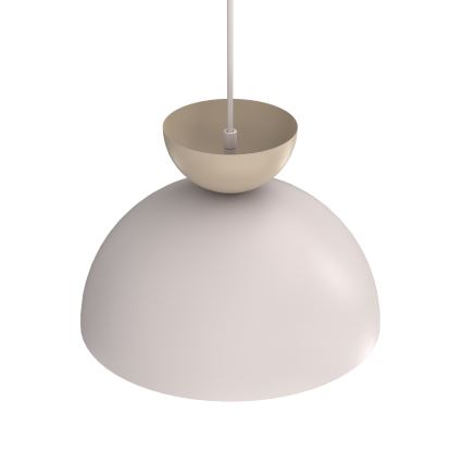 Pendel på ledning NEVIS 1xE27/15W/230V Ø 29 cm cremefarvet