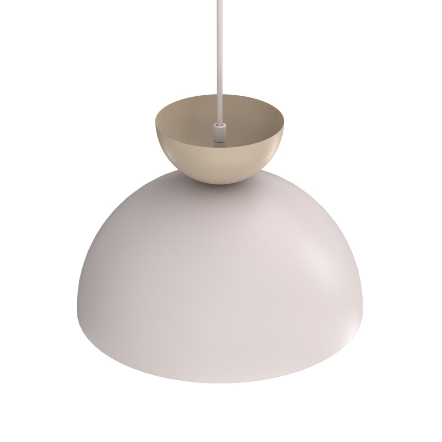 Pendel på ledning NEVIS 1xE27/15W/230V Ø 29 cm cremefarvet