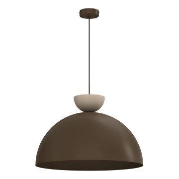 Pendel på ledning NEVIS 1xE27/15W/230V Ø 50 cm brun