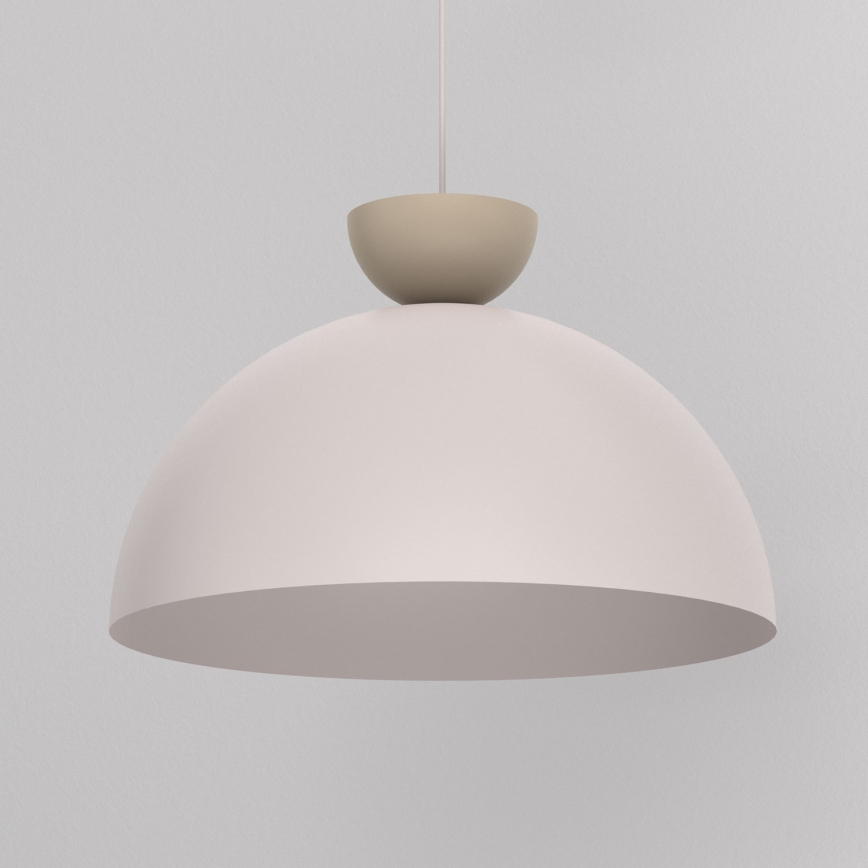 Pendel på ledning NEVIS 1xE27/15W/230V Ø 50 cm cremefarvet