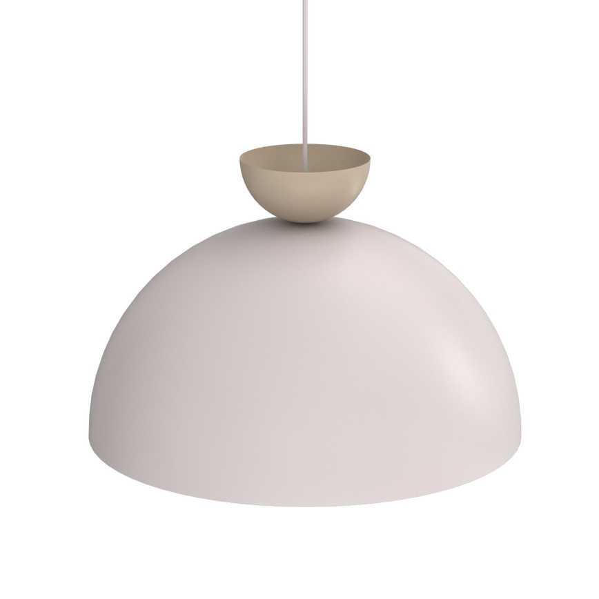 Pendel på ledning NEVIS 1xE27/15W/230V Ø 50 cm cremefarvet