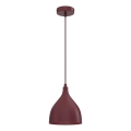 Pendel på ledning NOAK CLASSIC 1xE27/15W/230V bordeaux