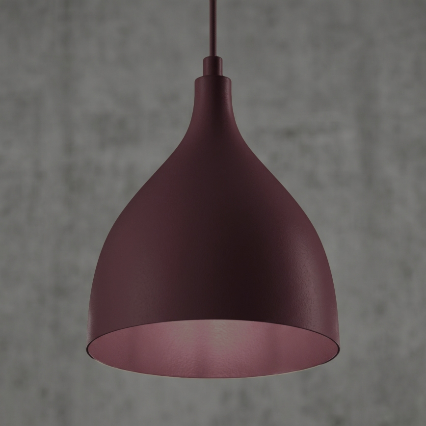 Pendel på ledning NOAK CLASSIC 1xE27/15W/230V bordeaux