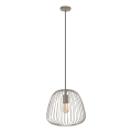 Pendel på ledning OVELLA 1xE27/15W/230V Ø 36 cm beige