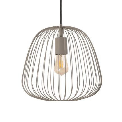 Pendel på ledning OVELLA 1xE27/15W/230V Ø 36 cm beige