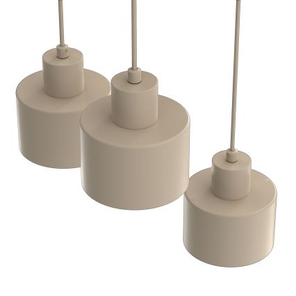 Pendel på ledning PARKLA 3xE27/15W/230V beige