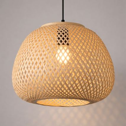 Pendel på ledning PETRA 1xE27/15W/230V bambus