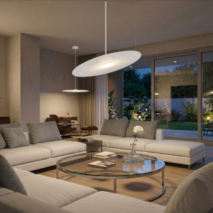 Pendel på ledning PIATTO 1xGX53/15W/230V Ø 55 cm hvid