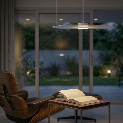 Pendel på ledning PIATTO 1xGX53/15W/230V Ø 55 cm hvid