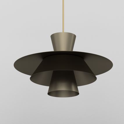 Pendel på ledning PLATO 1xE27/15W/230V bronzefarvet