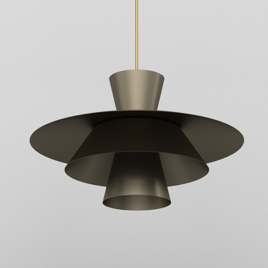 Pendel på ledning PLATO 1xE27/15W/230V bronzefarvet