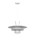 Pendel på ledning PLATO 1xE27/15W/230V hvid