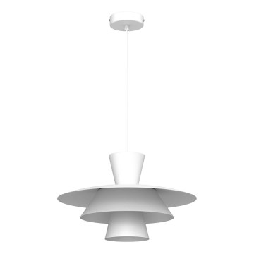 Pendel på ledning PLATO 1xE27/15W/230V hvid