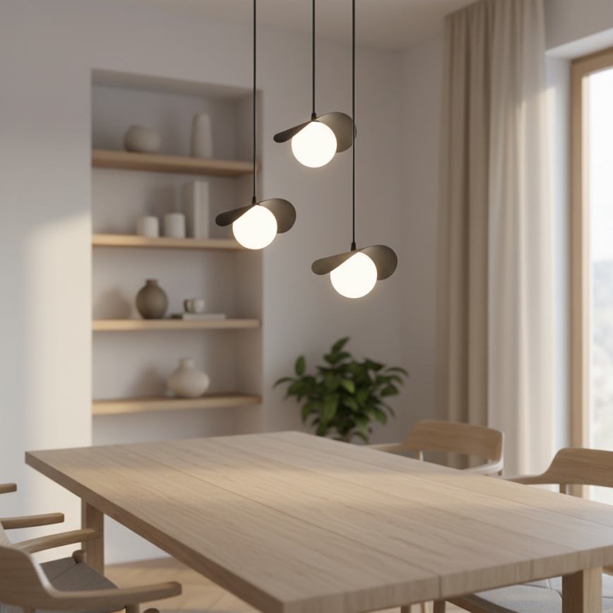 Pendel på ledning RITUAL 3xG9/8W/230V sort