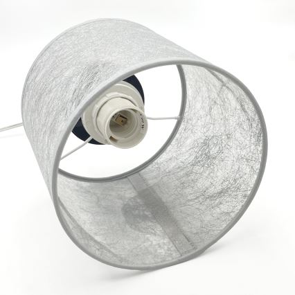 Pendel på ledning ROSA 1xE27/60W/230V sort/grå