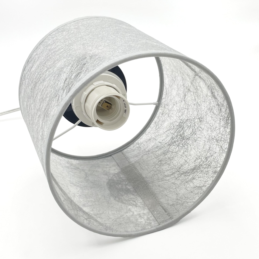 Pendel på ledning ROSA 1xE27/60W/230V sort/grå