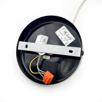 Pendel på ledning ROSA 1xE27/60W/230V sort/grå