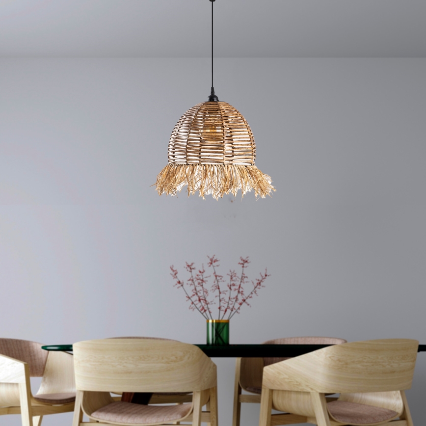Pendel på ledning RUYO 1xE27/40W/230V brun