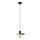 Pendel på ledning SAVANA 1xE27/15W/230V Ø 23 cm sort/guld