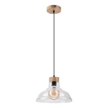 Pendel på ledning SINGLE 1xE27/60W/230V Ø 28 cm eg