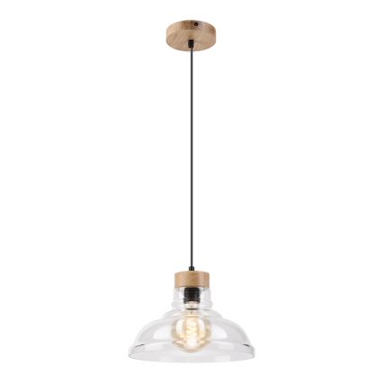 Pendel på ledning SINGLE 1xE27/60W/230V Ø 28 cm eg