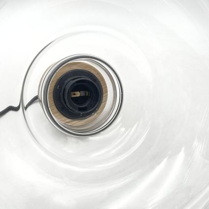 Pendel på ledning SINGLE 1xE27/60W/230V Ø 28 cm eg