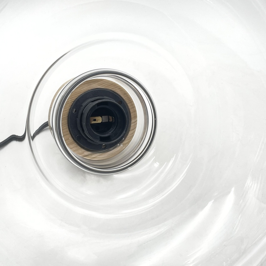 Pendel på ledning SINGLE 1xE27/60W/230V Ø 28 cm eg