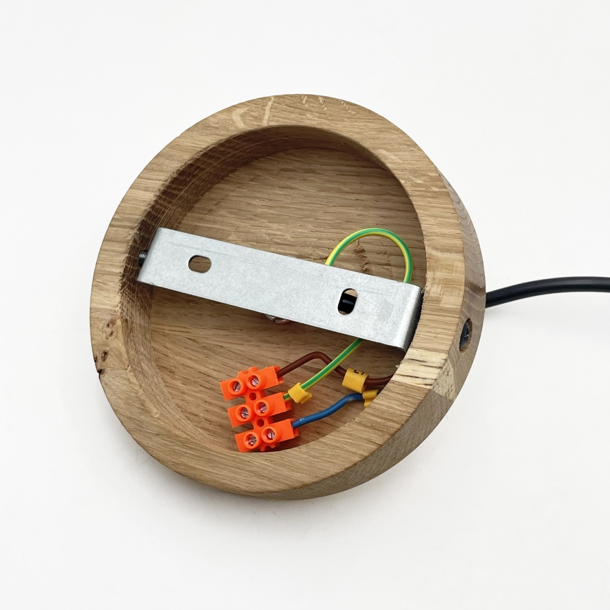 Pendel på ledning SINGLE 1xE27/60W/230V Ø 28 cm eg