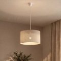 Pendel på ledning SIRJA PLISADO 1xE27/15W/230V Ø 35 cm cremefarvet