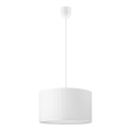 Pendel på ledning SIRJA PLISADO 1xE27/15W/230V Ø 35 cm hvid