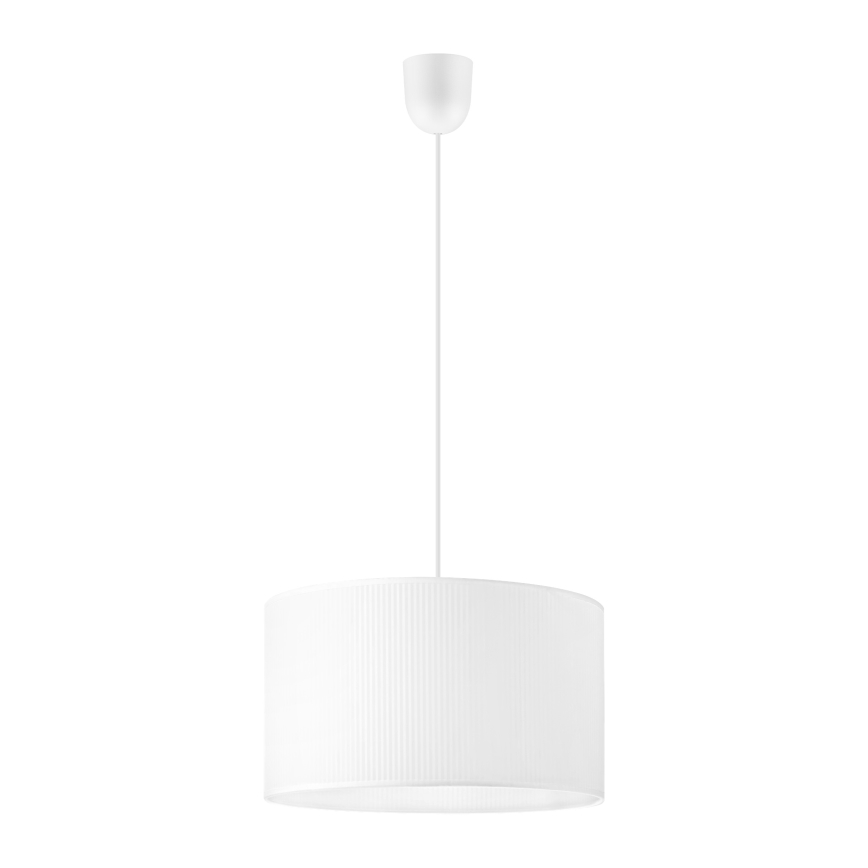 Pendel på ledning SIRJA PLISADO 1xE27/15W/230V Ø 35 cm hvid