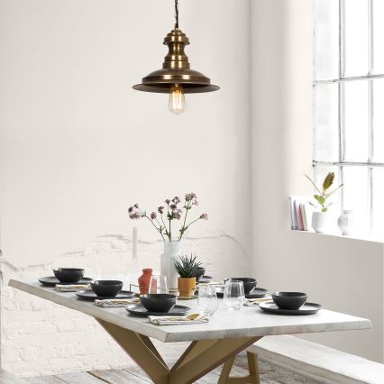 Pendel på ledning SIVANI 1xE27/40W/230V i bronze