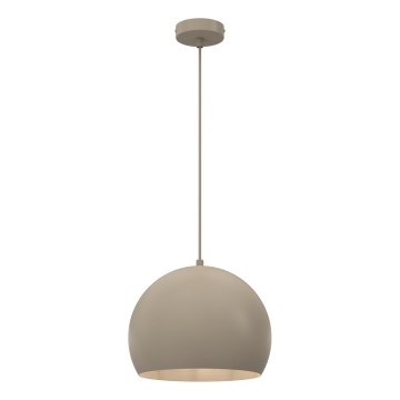 Pendel på ledning SOOL 1xE27/15W/230V Ø 27 cm beige