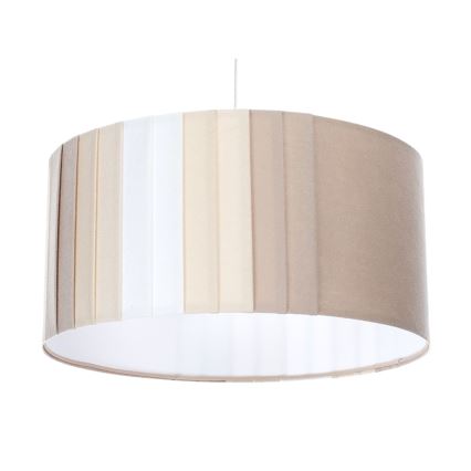Pendel på ledning STRIPES 1xE27/60W/230V Ø 60 cm beige