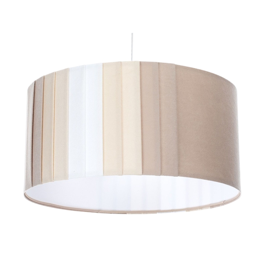 Pendel på ledning STRIPES 1xE27/60W/230V Ø 60 cm beige