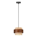 Pendel på ledning SUSAN 1xGX53/15W/230V brun/beige