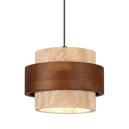 Pendel på ledning SUSAN 1xGX53/15W/230V brun/beige