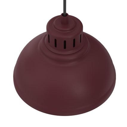 Pendel på ledning SVEN 2xE27/15W/230V bordeaux