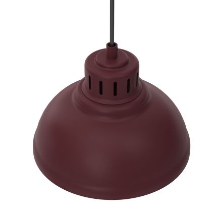 Pendel på ledning SVEN 4xE27/15W/230V bordeaux