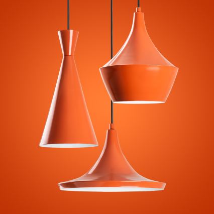 Pendel på ledning TOM 3xE27/40W/230V orange