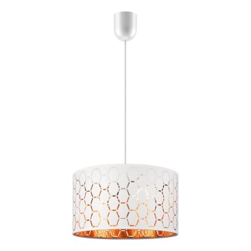 Pendel på ledning ULLE 1xE27/15W/230V hvid