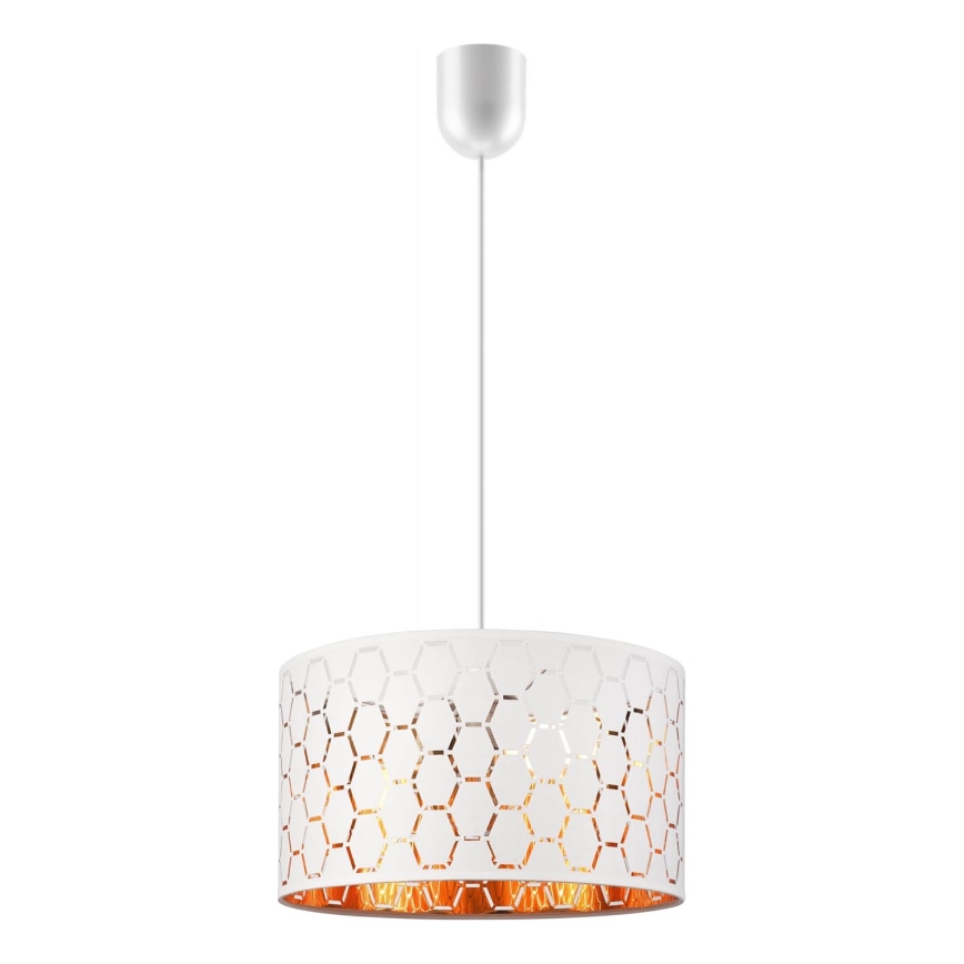 Pendel på ledning ULLE 1xE27/15W/230V hvid