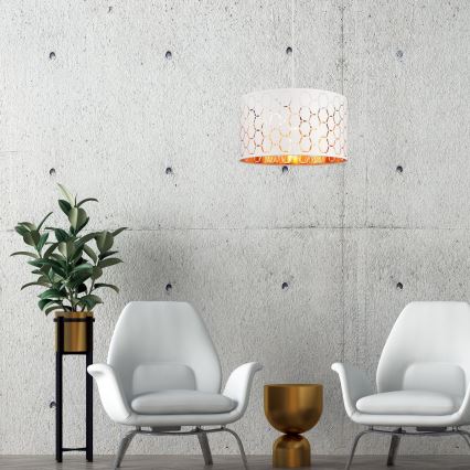 Pendel på ledning ULLE 1xE27/15W/230V hvid